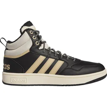 Pánská zimní obuv boty adidas Performance Hoops 3.0 Mid Wtr - Core Black/Magic Beige/Wonder White 42