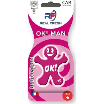 Vůně do auta Real Fresh OK! Man - Bubble gum
