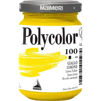 Vodová barva Maimeri Vynil Polycolor Akrylová barva Lemon Yellow 100 140 ml 1 ks