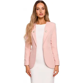 Dámské sako Dámské sako M665 pudrově růžové - Moe XXL