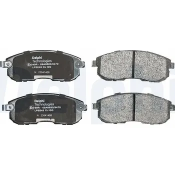 Brzdová destička Sada brzdových destiček, kotoučová brzda DELPHI LP3245