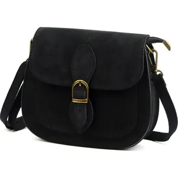 Kožená kabelka Luka 25-020 - černá