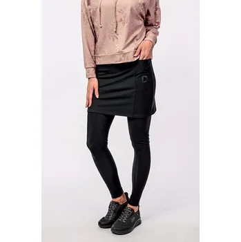 Dámská sukně Černá sportovní dámská sukně s kapsou a potiskem 198 velikost S