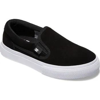 Chlapecké tenisky boty DC Manual Slip-On Suede - BKW/Black/White 36.5