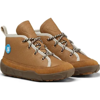 Dívčí obuv boty Affenzahn Easy Warm Leather Midboot - Brown 32