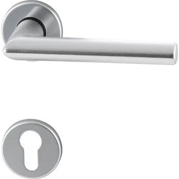 Dveřní kování Kliková sada TURIN - na rozetě PZ, 38 - 42, hliník stříbrný elox