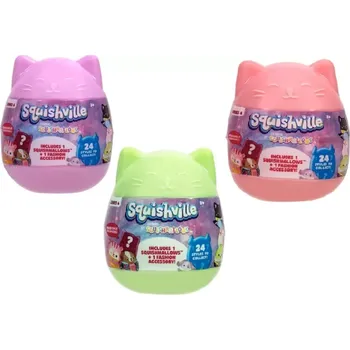 plyšák Hermanex Squishville v kapsli 5 cm mix motivů