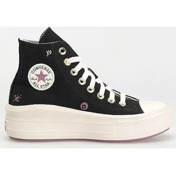Dámská zimní obuv boty Converse Chuck Taylor All Star Move Hi - A07136/Black/Dreamy Dahlia/Egret 38