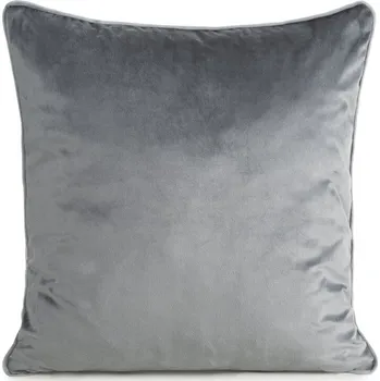 Povlečení Luxusní dekorační povlak na polštář GAJA 2 ocelově šedý 60 x 60 cm