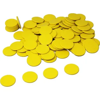 Dětské počítadlo Wissner Žetony žluté 100 ks
