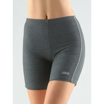 Dámské kraťasy Dámské šortky krátké, dívčí, šité, klasické 93000P - tm. šedá písková - XXS