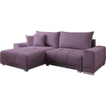 Rozkládací rohová sedačka KALVINE fialová
