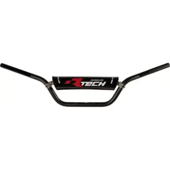 Řídítka řídítka (ATV) s průměrem 22 mm s hrazdou a chráničem, RTECH (černá)