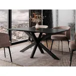 Moderní stůl Pilto, Barva: černý mramor + černý lesk / černá MIRJAN 5903211454745
