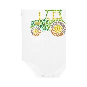 Žertovný předmět Traktor - den tečky - dětské body s potiskem- Tričkový.cz