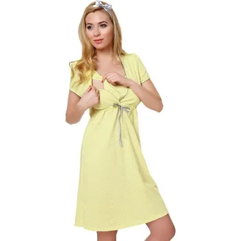 Dámská noční košile Bavlněná těhotenská noční košile Felicita - XL