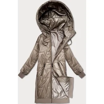 Jednoduchá béžová bunda s ozdobným prošíváním S'West (B8393-12) odstíny béžové XL (42)