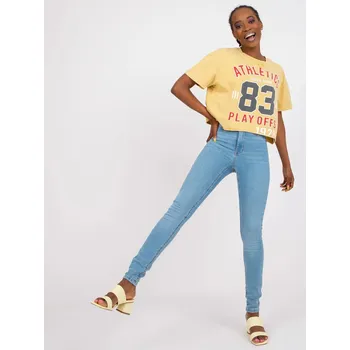 Dámské kalhoty Dámské džínové kalhoty modré, XS i523_2016103190201