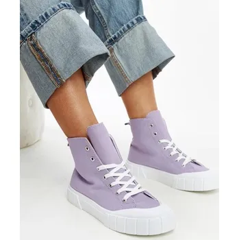 Dámská obuv Fialové tenisky Solea s 4 cm platformou, 39 i240_207379_2:39