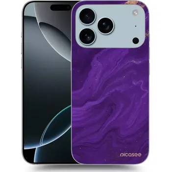 Pouzdro na mobilní telefon Picasee silikonový průhledný obal pro Apple iPhone 17 Pro Max - Fialová