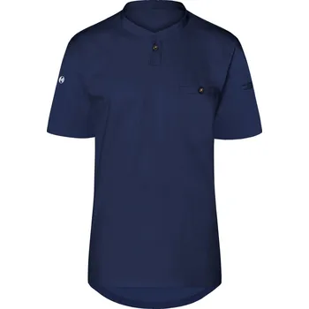 Pánská košile Karlowsky Moderní pracovní košile s krátkým rukávem ve sportovním stylu Barva: modrá námořní, Velikost: 4XL KY152