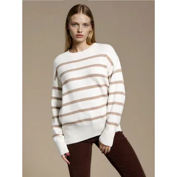 Dámský svetr Sinsay - Pruhovaný viskózový svetr - krémová - 225GT-01P - 225GT-01P-XS