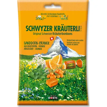 Bonbon DOMACO Bylinné bonbony - Rakytník+pomeranč 75 g