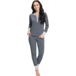 Dámské pyžamo Anita šedé s hvězdičkami - XXL