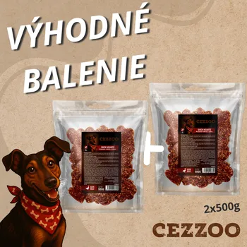 Pamlsek pro psa CEZZOO SNACK Kachní srdce 1kg