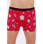 Vánoční boxerky se skřítky Rider červené - M