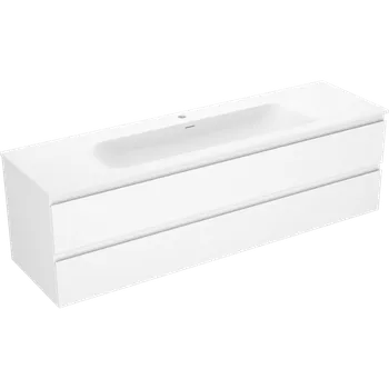 Koupelnový nábytek Mexen Orio koupelnová skříňka 160 cm s umyvadlem Vela, 2 zásuvky, bílá mat - 91A10-16047-2-BFF01-W23M01 Skříňky s umyvadlem