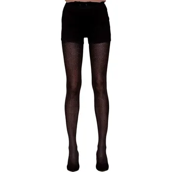 Dámské punčochy Punčochové kalhoty Rica černé se vzorem - L