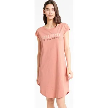 Dámská noční košile Dámská noční košile Bing růžová s melírem - M