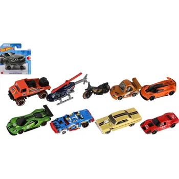 autíčko Teddies Auto/Autíčko Hot Wheels kov/plast 6-8cm na volný chod mix druhů na kartě