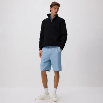 Pánské kalhoty Reserved - Džínové šortky straight - modrá - 4230C-05J - 4230C-05J-36