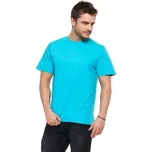 Pánské bavlněné triko Basic tyrkysové - M