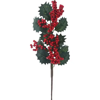 Vánoční dekorace Dekorační větvička s bobulemi P2321