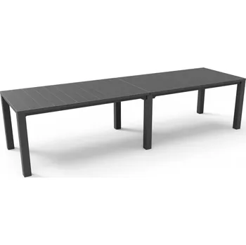 Zahradní nábytek Jídelní stůl KETER JULIE DOUBLE - 295 x 90 x 74,5 / 147,5 x 180 x 74,5 - Graphite