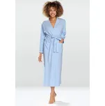 Bavlněný župan Melissa světle modrý - XL