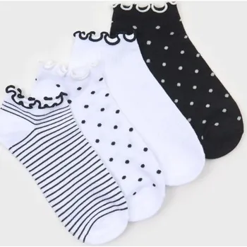 Dámská móda Sinsay - Sada 4 párů ponožek - bílá - 340FI-00X - 340FI-00X-39H