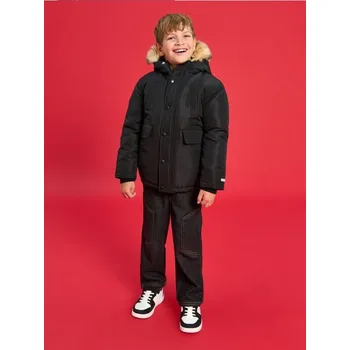 Sinsay - Bunda s kapucí - černá - 438FC-99X - 438FC-99X-140