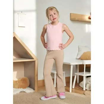 Dívčí kalhoty Sinsay - Zvonové kalhoty - béžová - 220AM-80M - 220AM-80M-140