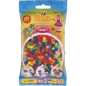 Dětské navlékací korálky Lowlands Zažehlovací korálky Hama MIDI transparentní neonové 1000ks v sáčku