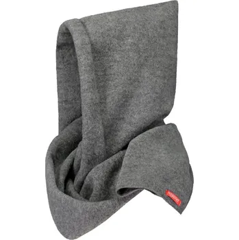 Šála Ruskovilla Merino šála s kapucí, fleece / šedá