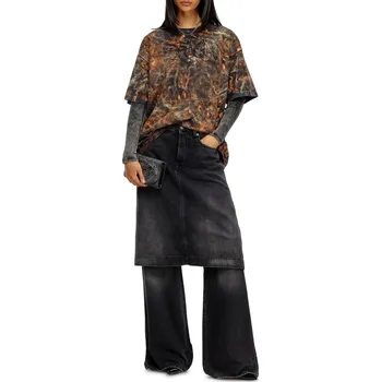 Dámské džíny DŽÍNY DIESEL D-SYREN-S TROUSERS BLACK
