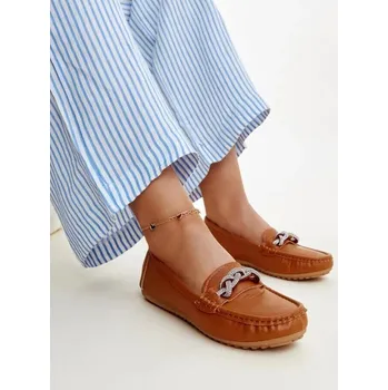 Dámské mokasíny Dámské mokasíny Solea hnědé s kamínky, 40 i240_207270_2:40