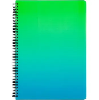 Blok Ombre Blok Twin Wire Ombre,A4,linkovaný, zelený,60 listů