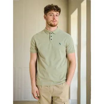 Pánské tričko Sinsay - Polo - zelená - 7351F-07X - 7351F-07X-XS