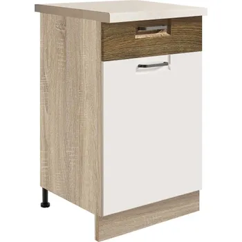 Kuchyňská skříňka Kuchyňská Skříňka Favorit 3D Sonoma/White/Ribbeck