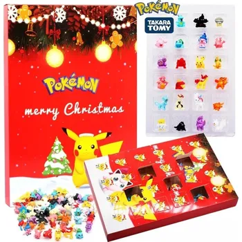Kalendář Pokemon Adventní kalendář Pokemon Figurky 24 ks